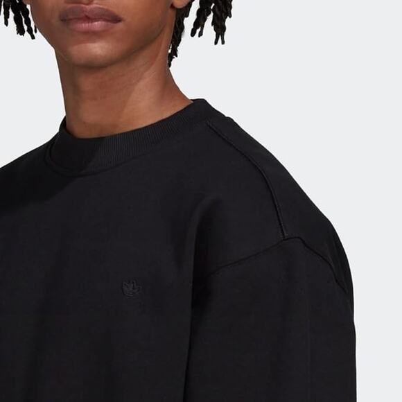 adidas Originals Men's Adicolor Contempo Crew Sweatshirt Black Small and Medium - Picture 5 of 6